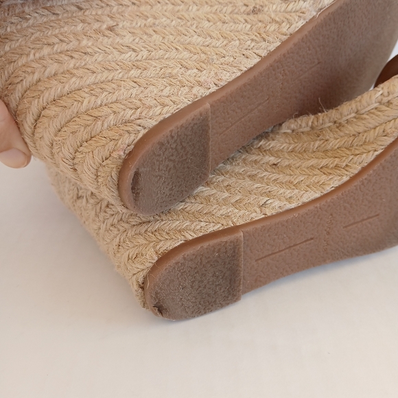 Dolce Vita Noor Espadrille Wedge Leather Sandals - Picture 10 of 11